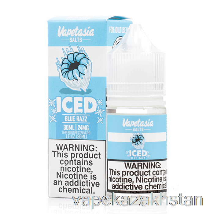 Vape Kazakhstan ICED Blue Razz - Vapetasia Salts - 30mL 24mg